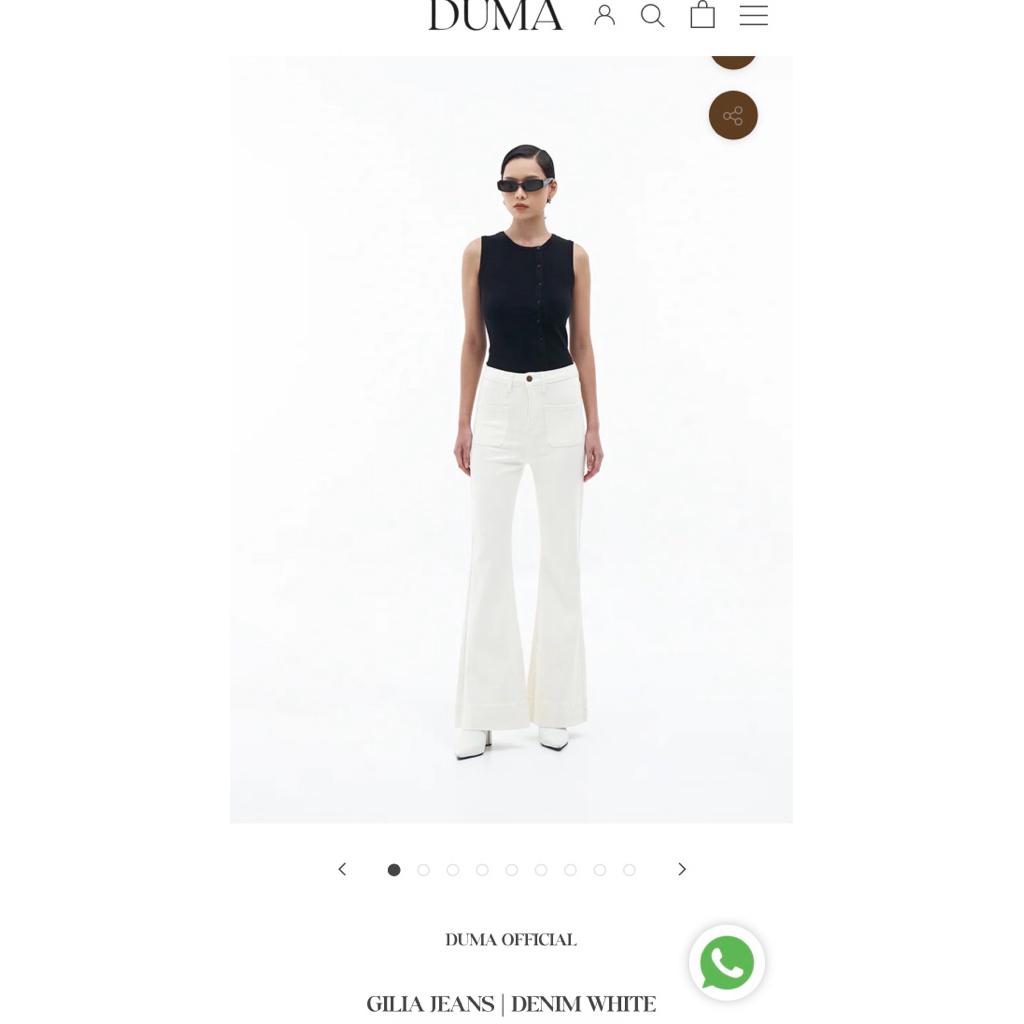 (NEW) Duma Gilia Denim White
