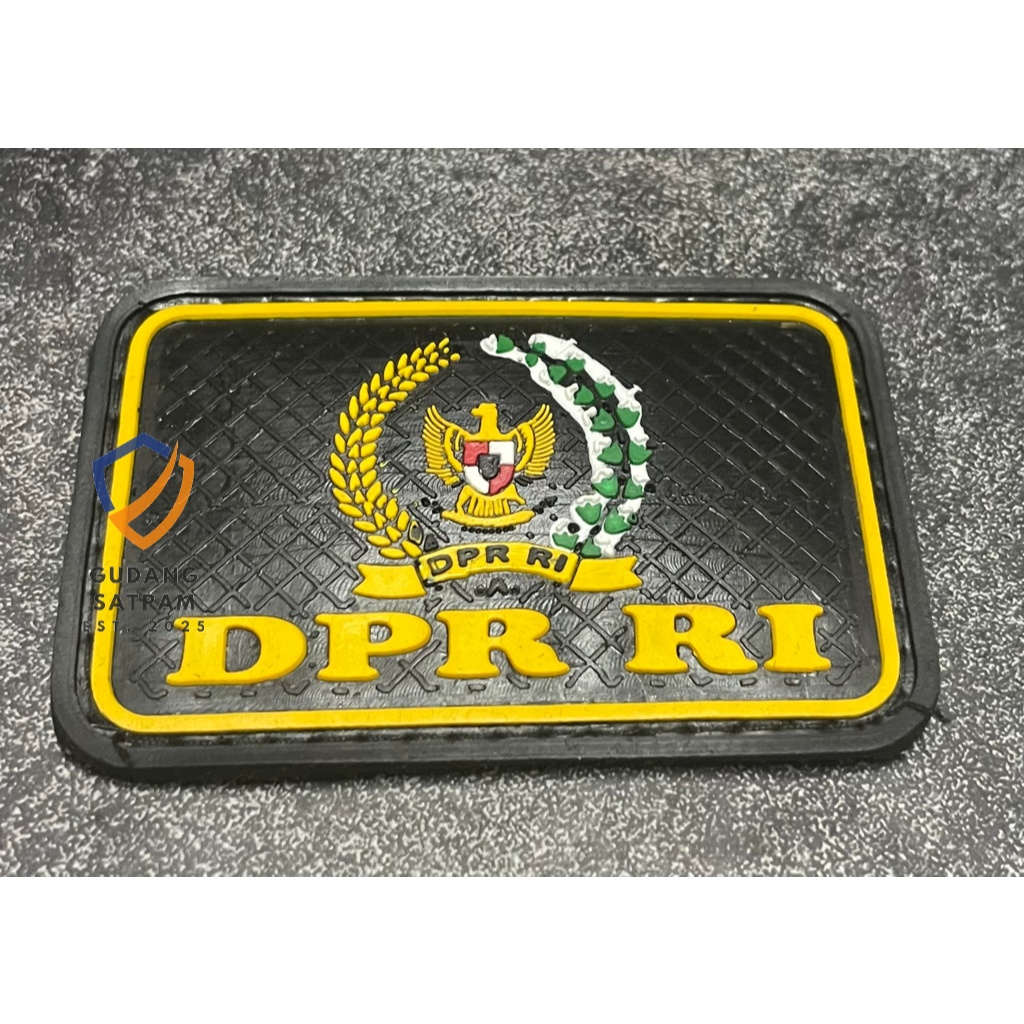 Patch DPR RI - Tempelan Rubber Velcro DPR RI Karet