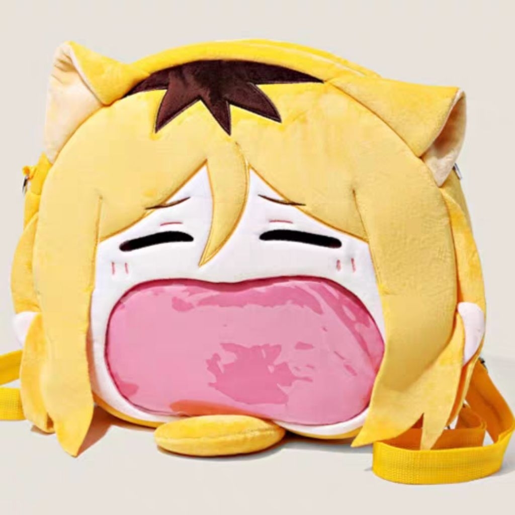 PREORDER Ransel Haikyuu Kenma Tsukishima Sugawara Plush Backpack Anime Kawaii Wanita Sekolah Tas Sel