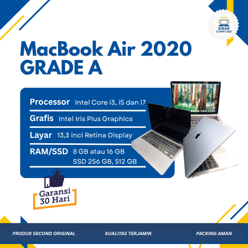 MacBook | Air 2020 2019 2017 2015 Retina Quad Core i5 | i7 MURAH BERGARANSI