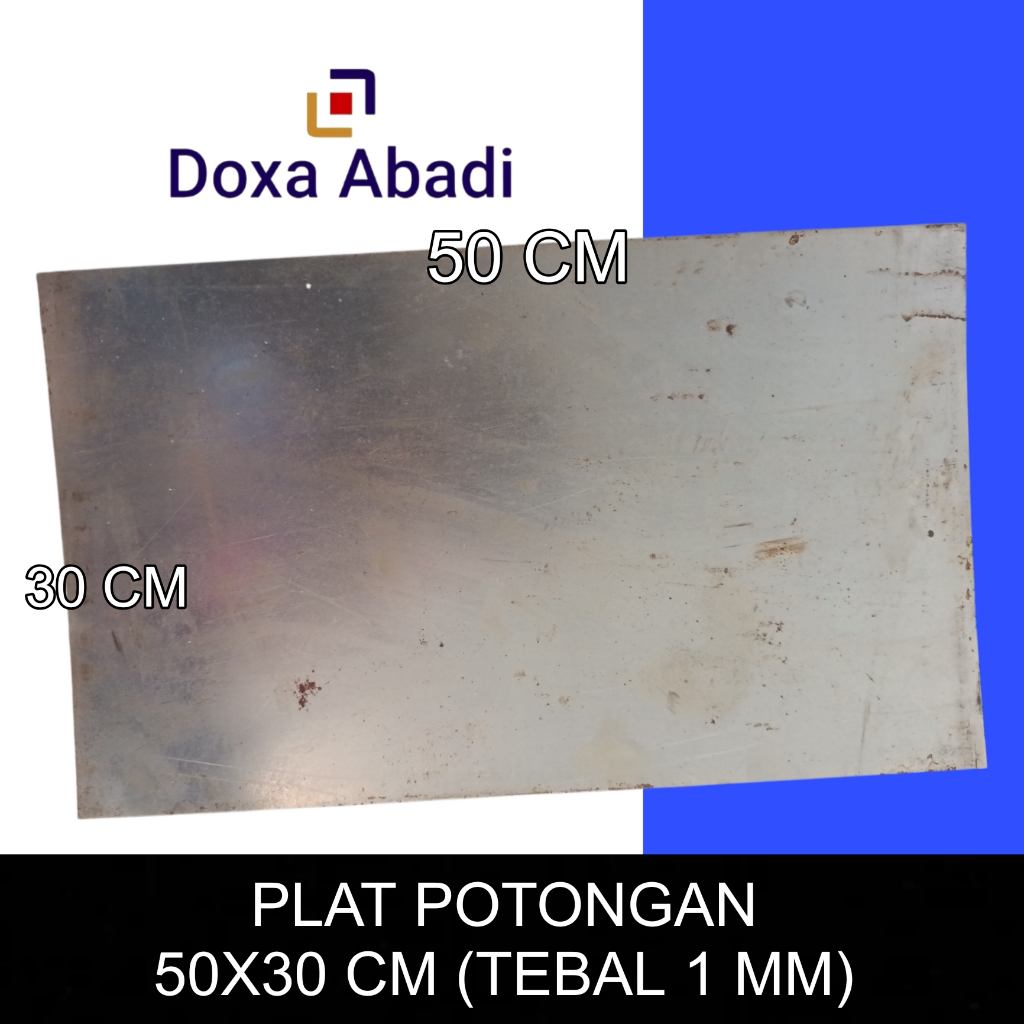 BESI PLAT POTONGAN 50X30 CM TEBAL 1 MM | PLAT BESI POTONGAN 1 MM | PLAT BESI KOTAK 50 CM X 30 CM TEB