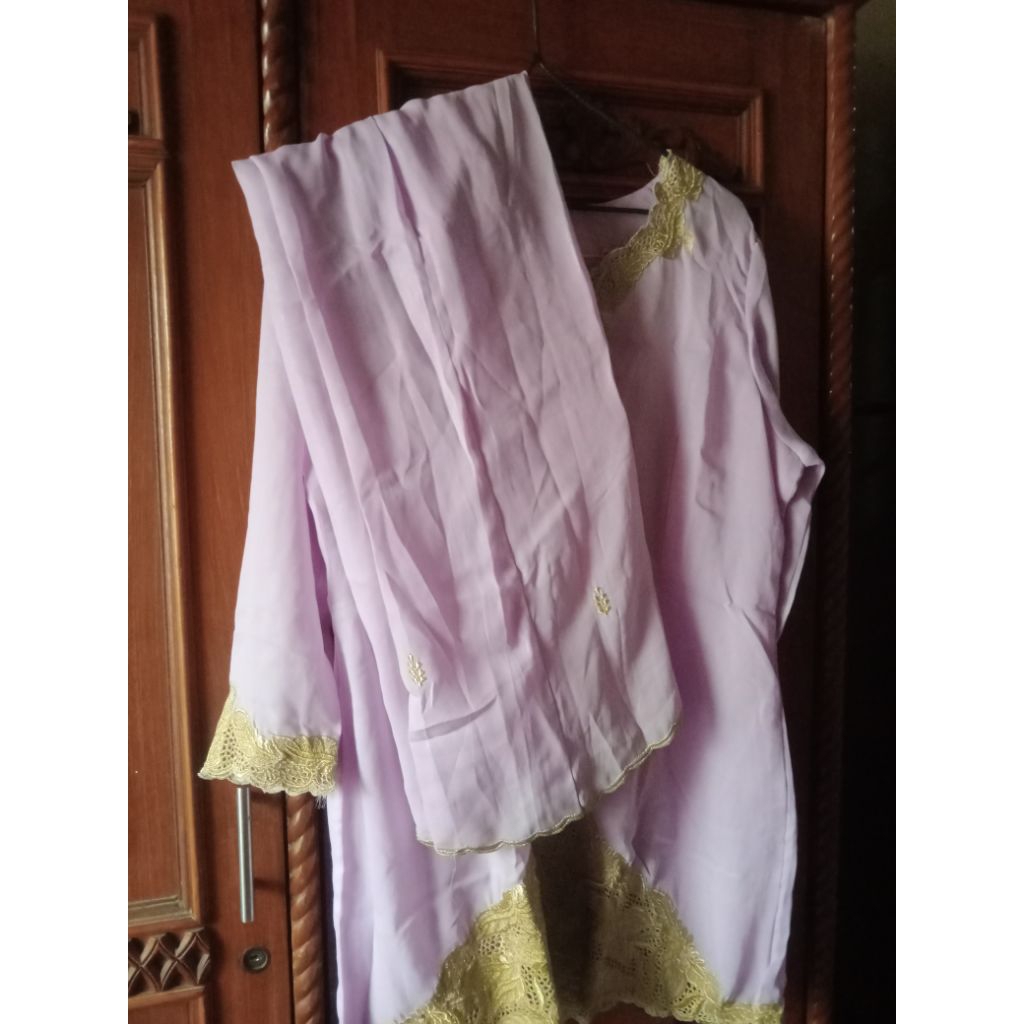 1set kebaya Lilac ungu