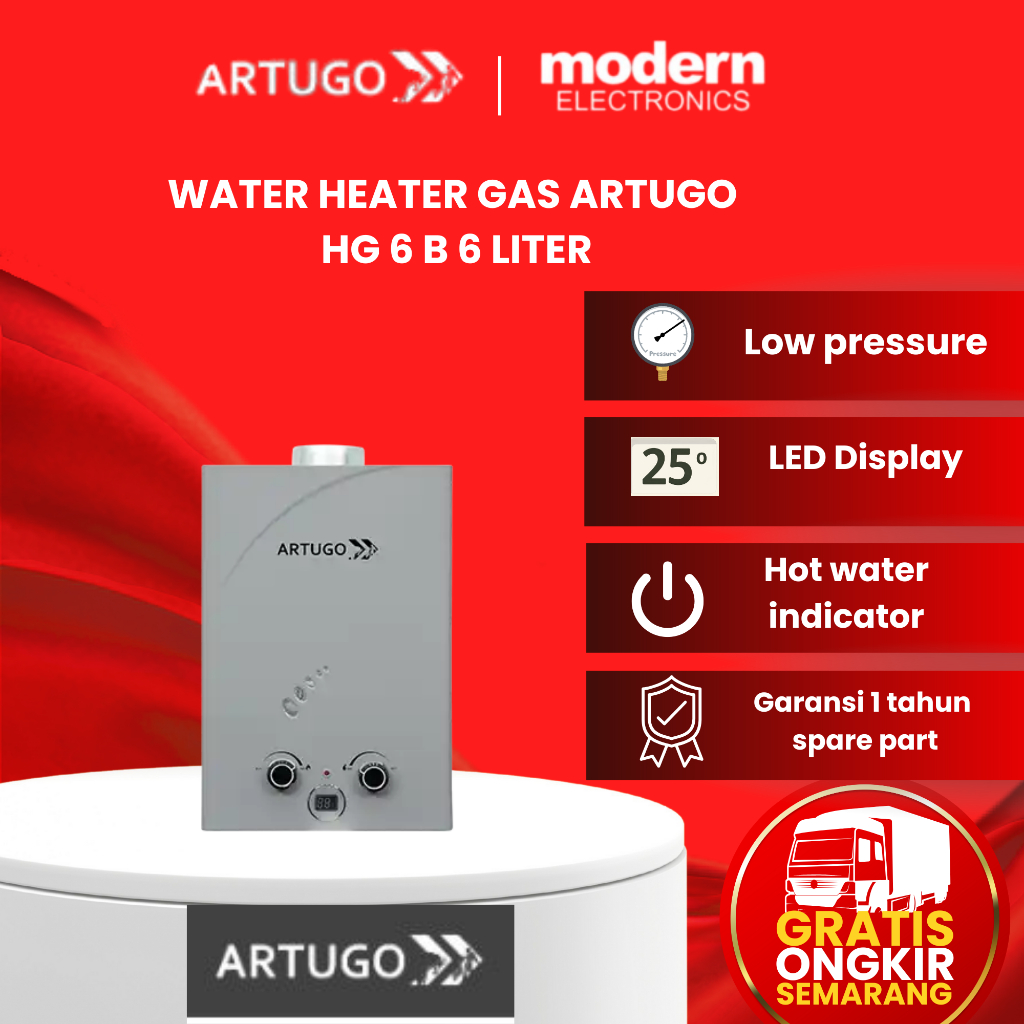 ARTUGO Gas Water Heater HG 6 B