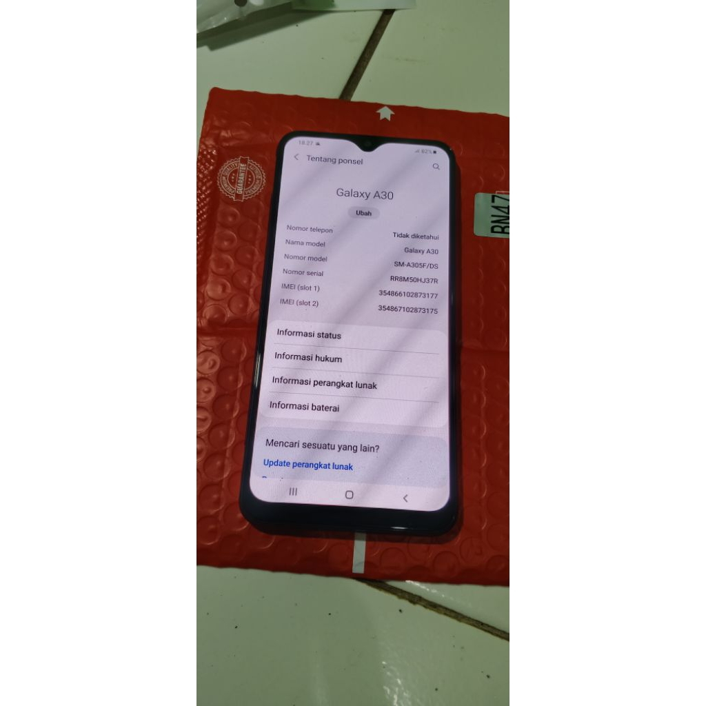 Mesin Samsung a30