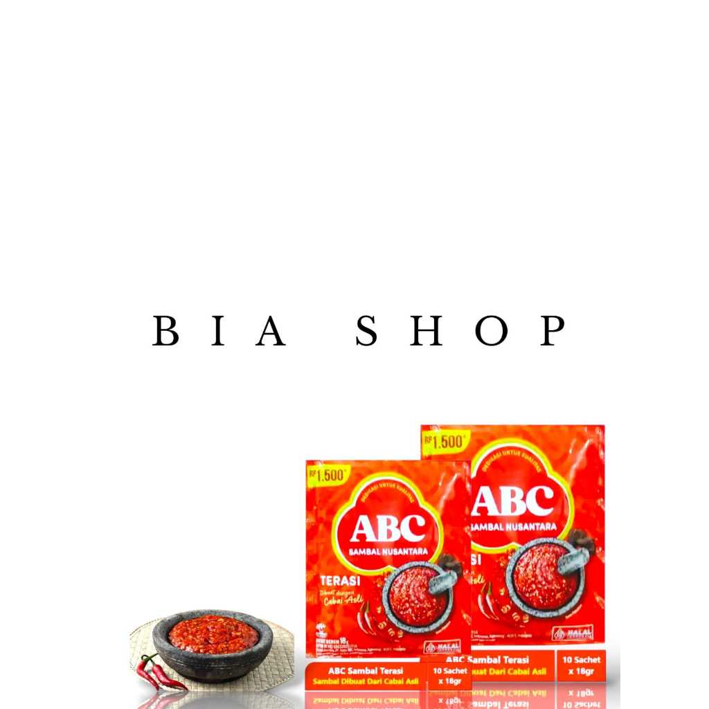 ABC Sambel Nusantara Terasi 18gr isi 10 pcs