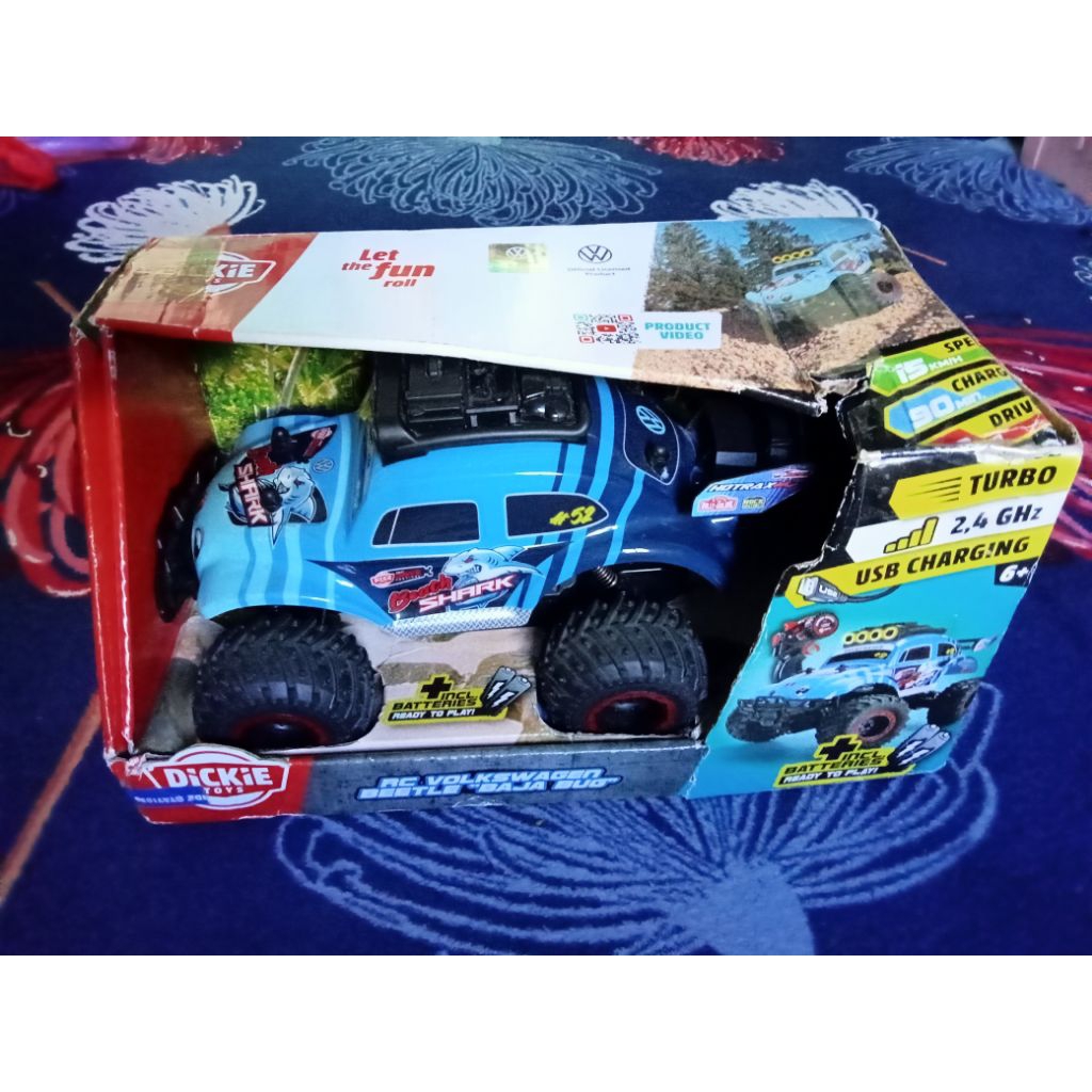 NEW Dickie Toys RC Volkswagen Beetle Monster Bug RTR Mainan Mobil monster Mobil RC