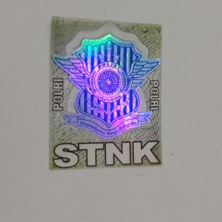 stiker hologram glossy replika STNK/SIM
