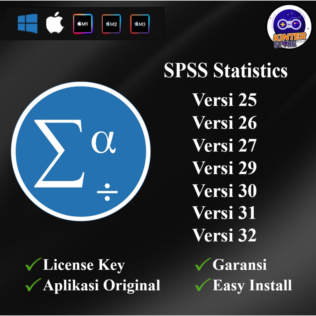 SPSS Statistik 32 / 31 / 30 / 29 / 27 / 26 / 25 Win - Mac - M1 - M2 - M3 - M4 - M5 SPSS Statistics /