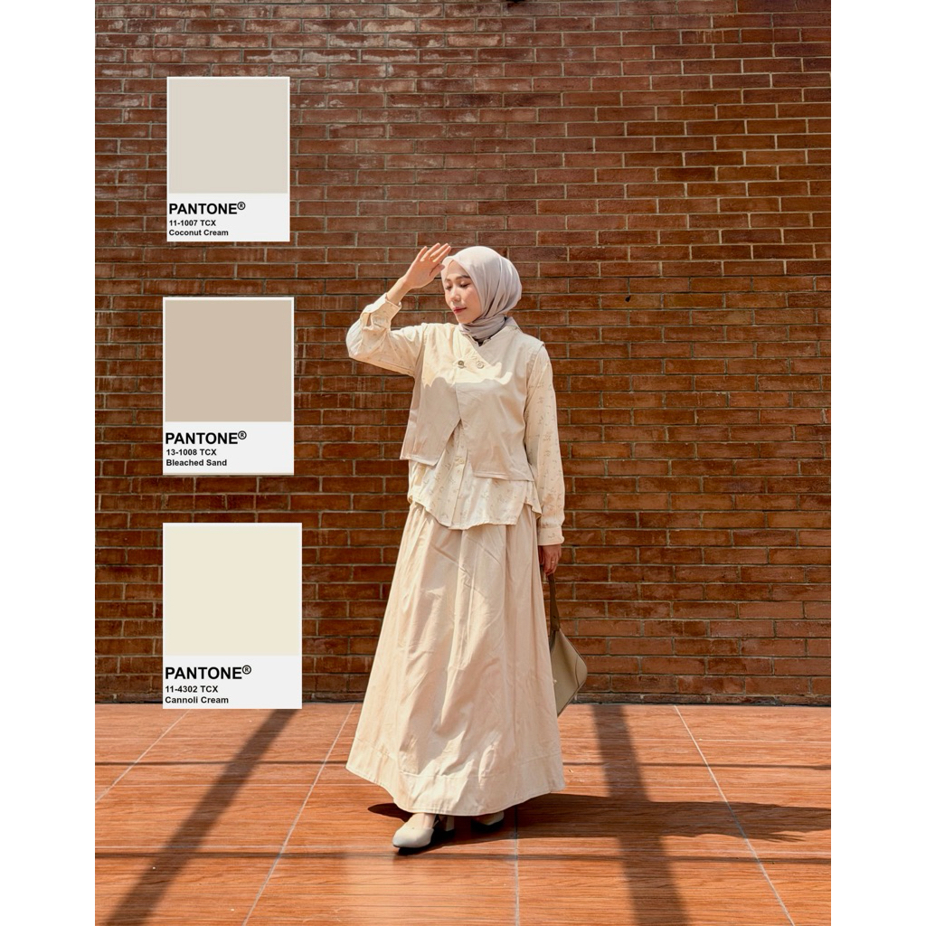 Aruna one set by Azzamy | Aruna Kemeja include inner| Aruna Maxi | One set terbaru | Maxi rok | keme