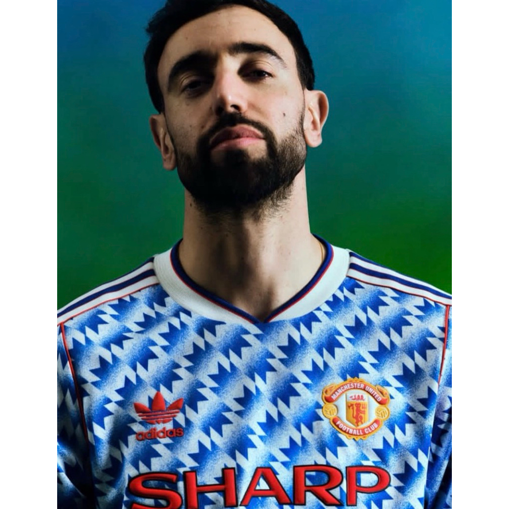 Manchester United 1990 Away Jersey Reissue | Retro | Vintage Edition | Jersey Bola | Authentic Jerse