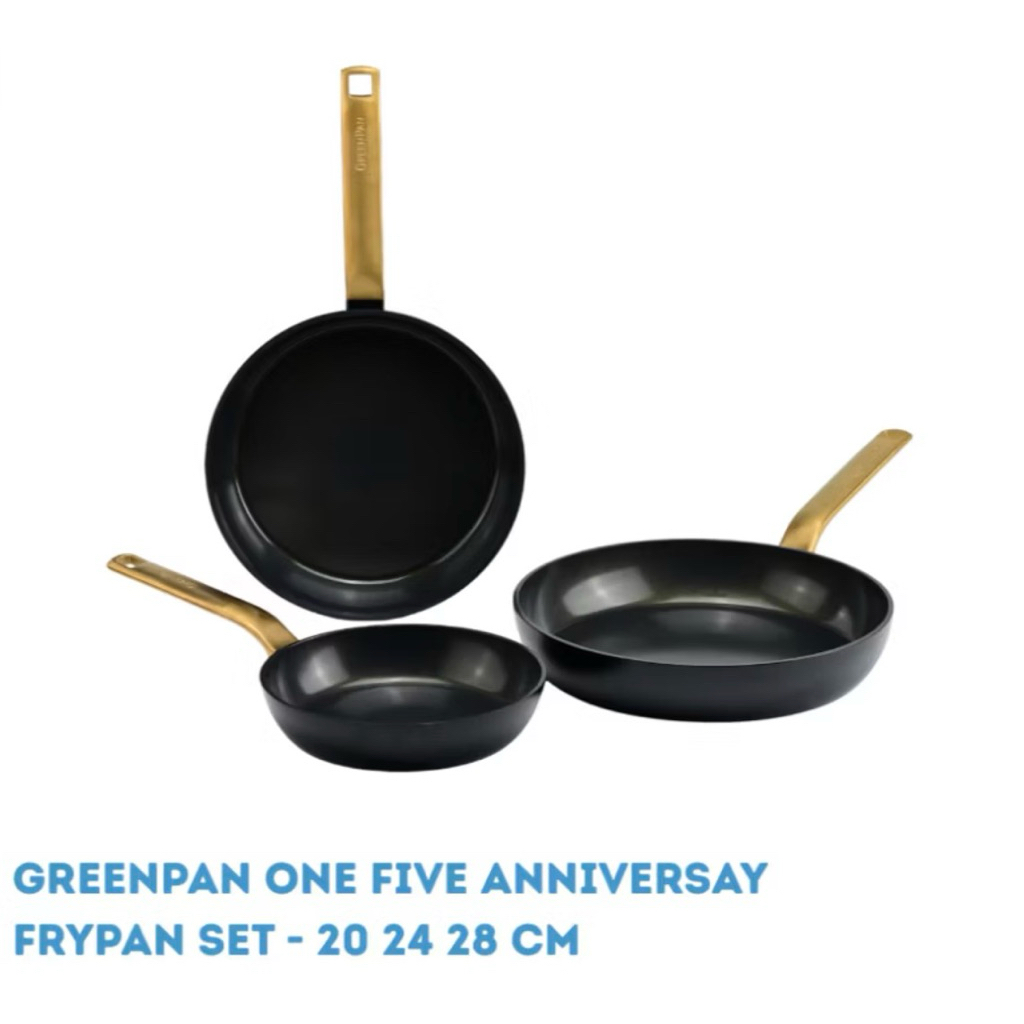 Set Wajan Greenpan Keramik Thermolon bebas PFAS / Set Wajan Greenpan