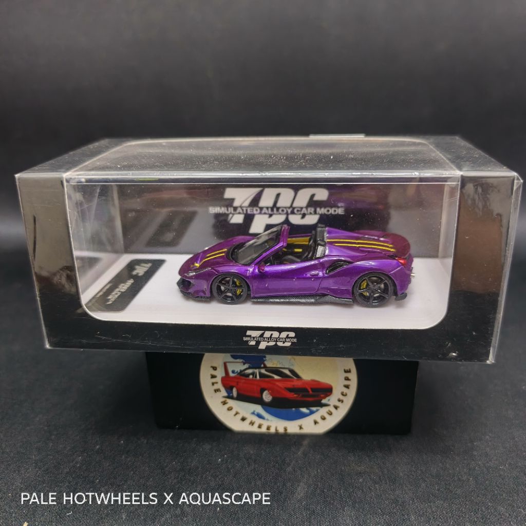 TPC FERRARI 488 PISTA Spider Violet ungu