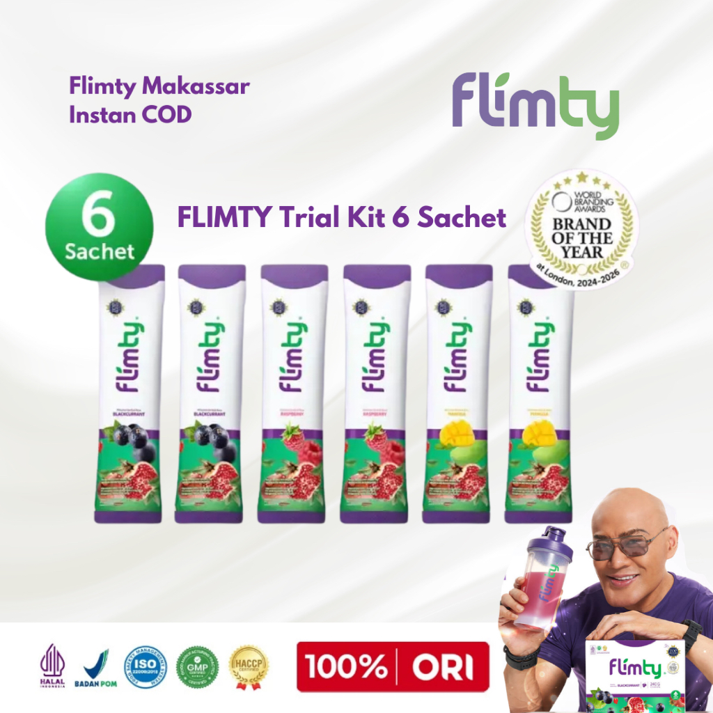 Flimty Trial Kit 6 Sachet Semua Rasa Flimty Makassar Flimty Sachet