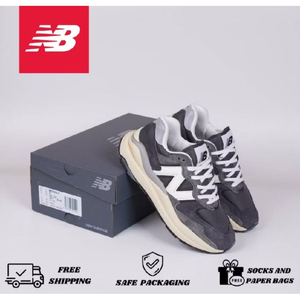 Sepatu New Balance 5740 Dark Grey Original Pria Wanita NB 5740 Premium Sneakers Import