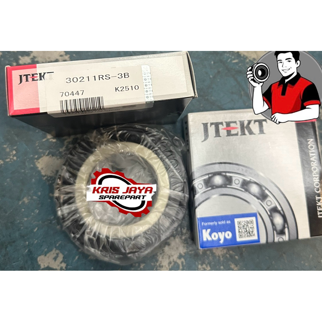 Bearing taper roller seri 30211 RS-3B Merk koyo