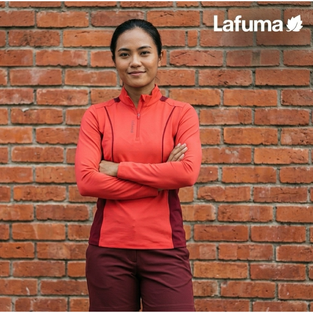 Kaos Baselayer Wanita LAFUMA DRYWAY Baju Olahraga Original Second / Preloved / Bekas