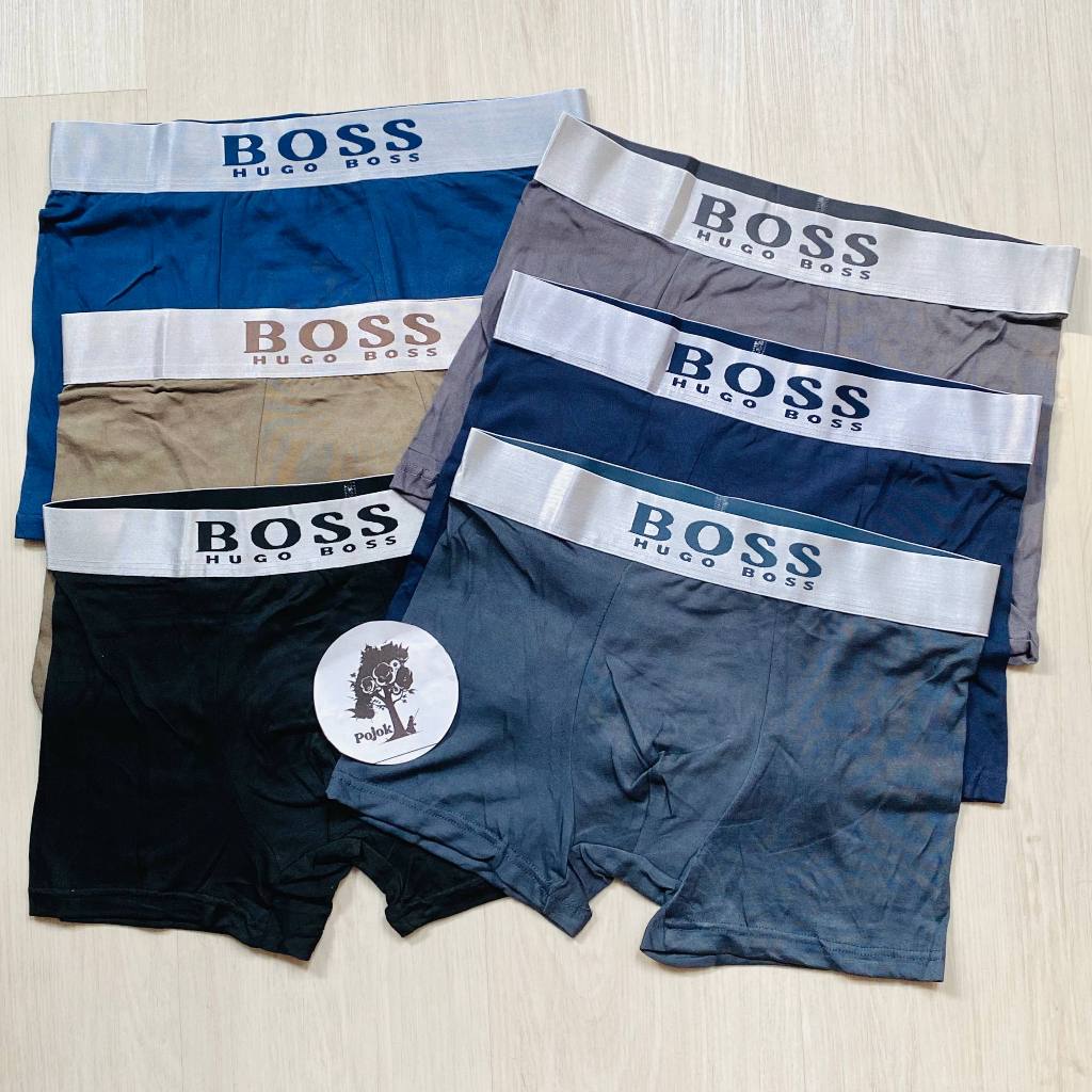 (3pc) Celana dalam boxer HB Silver pria dewasa impor cd Short boxer laki-laki