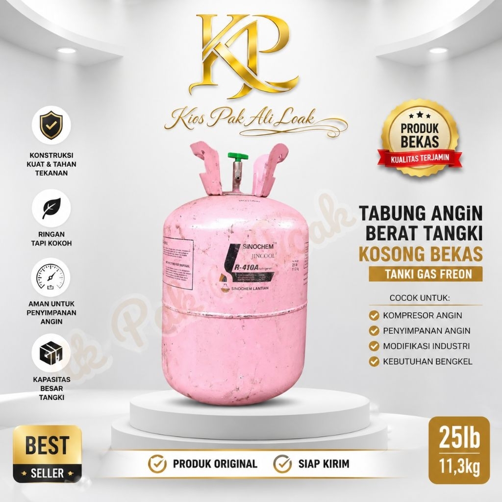 tabung angin tangki kosong bekas tanki gas freon