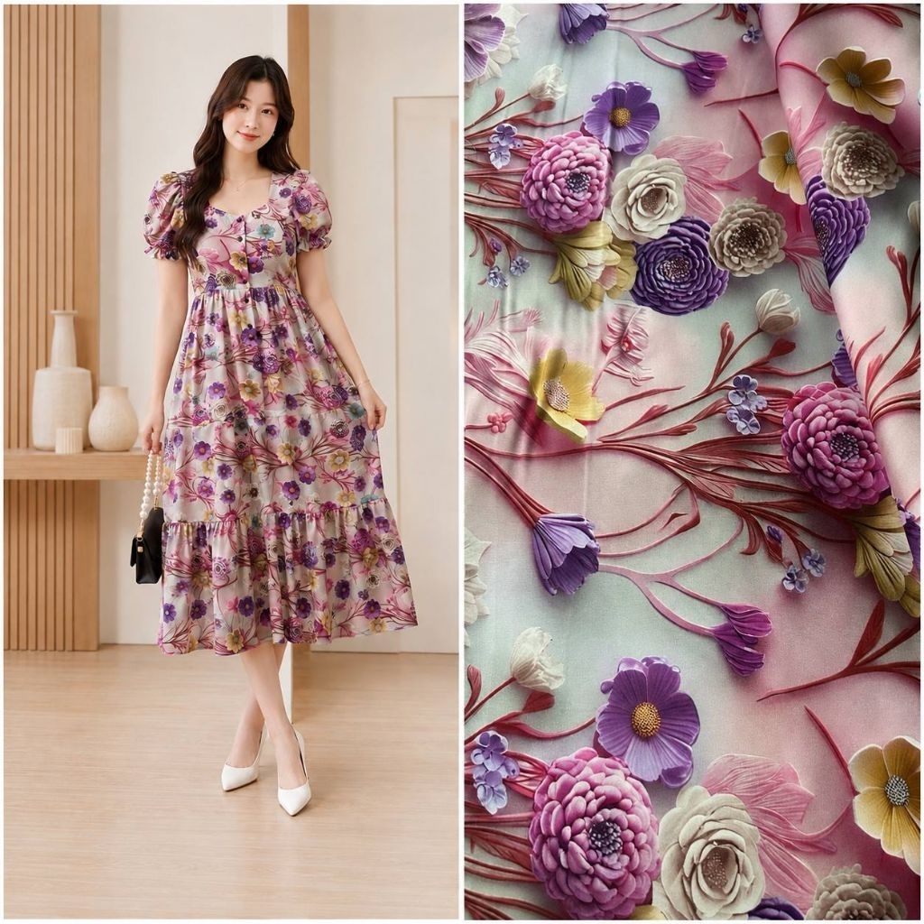daster bali panjang busui rok susun laura