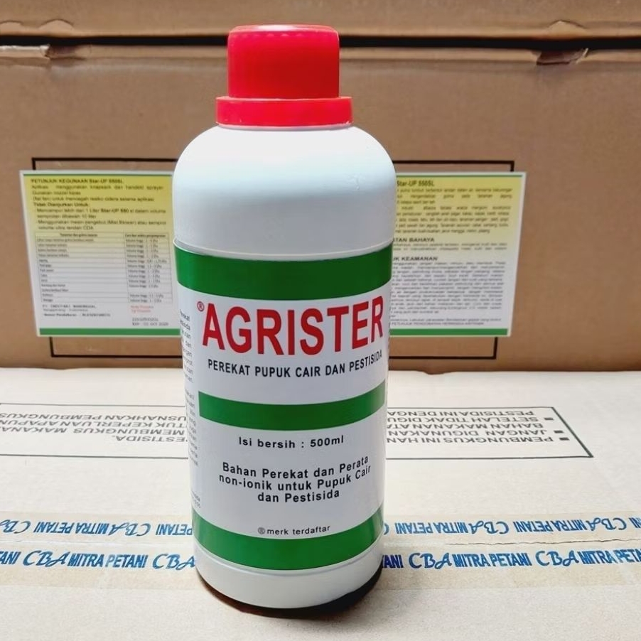 Agrister 500 ml Bahan Perata Pembasah dan Perekat Pestisida