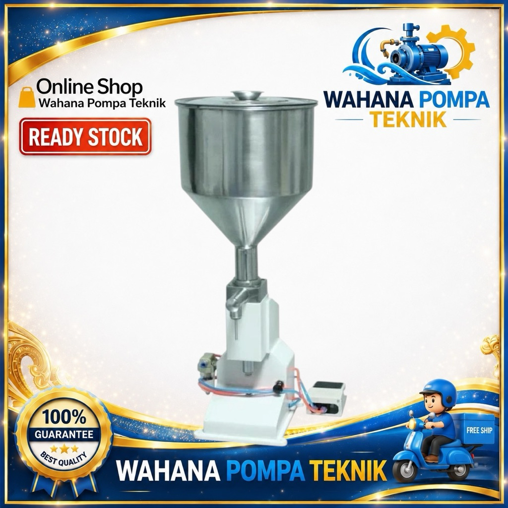 (A02) A02 Filling Machine Stainless Pneumatic Paste Liquid honey bottle fill  A02 Pneumatic Filling 