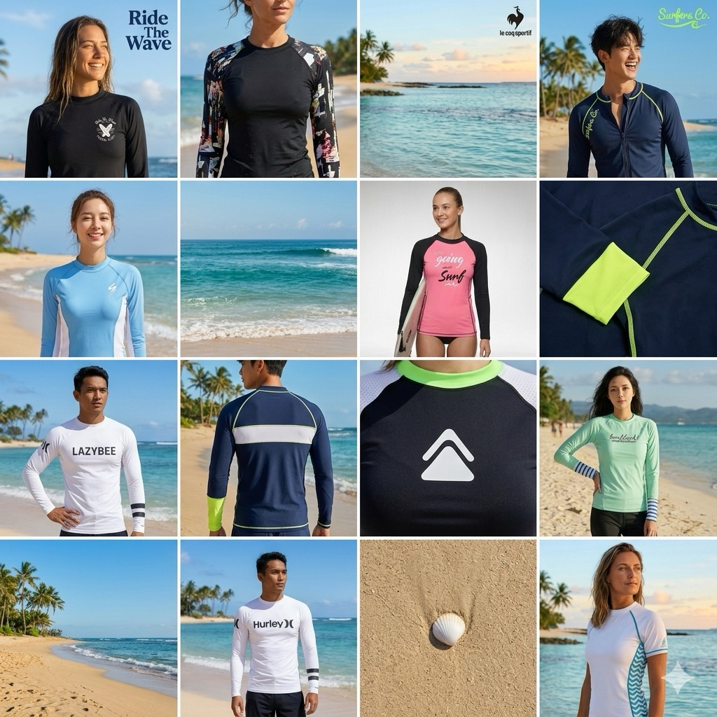 Baju Renang Pantai Rush Giard OnEILL  HURLEY  Diving Swiming and Surfing Dewasa Original Second Prel