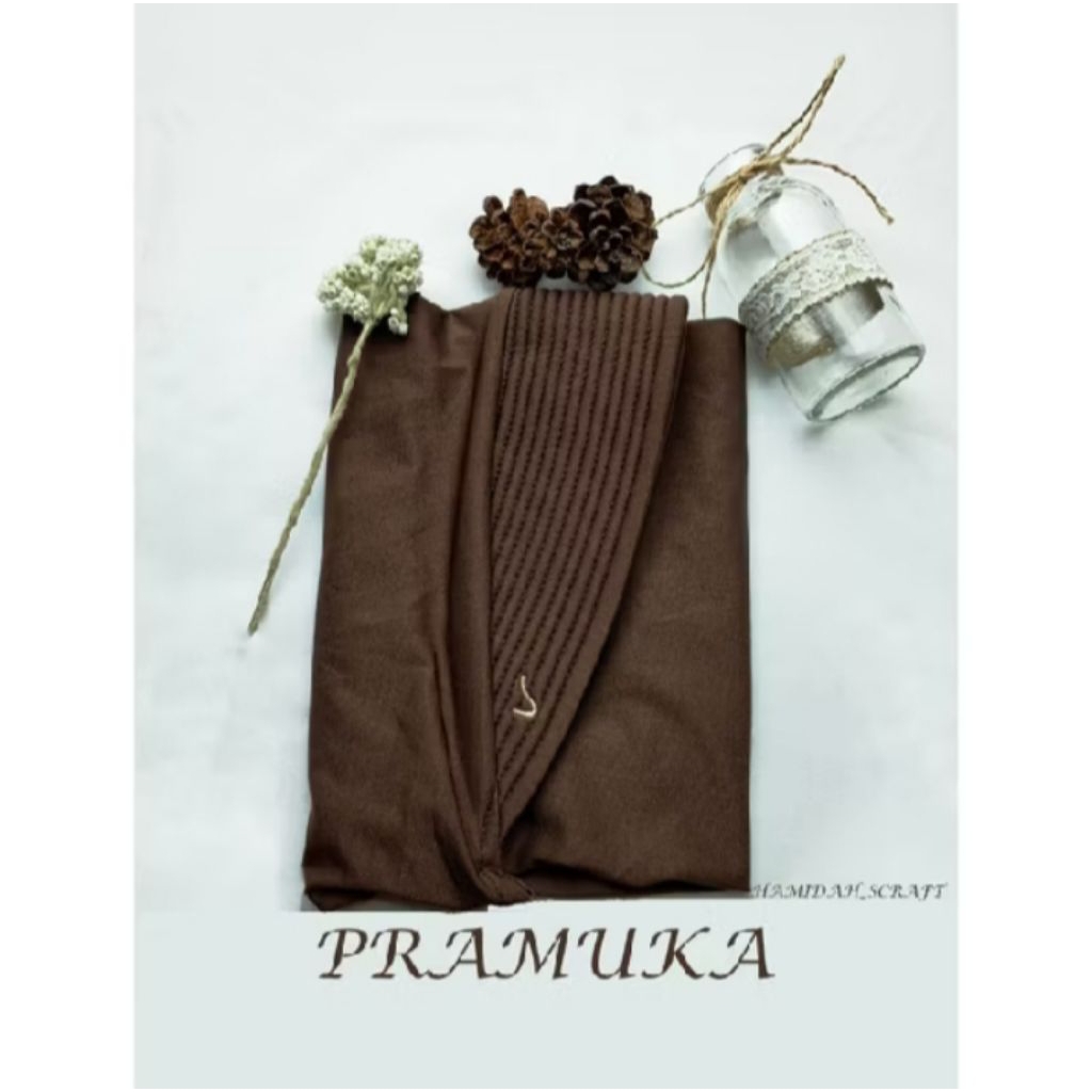 [Preloved] Bergo Hamidah Ukuran S Warna Coklat Pramuka
