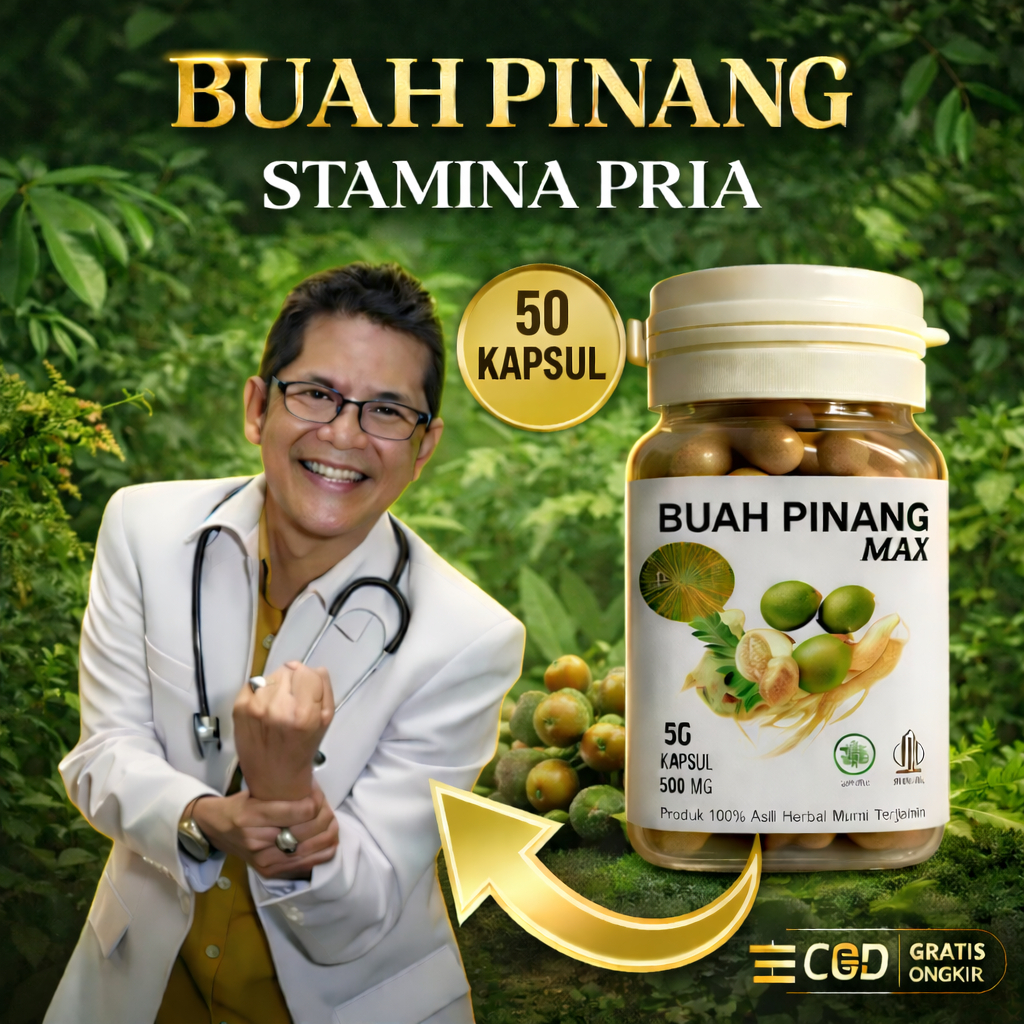 Kapsul Buah Pinang Muda Isi 50 Original Herbal Terjamin Halal Khasiat Bukan Kaleng - Kaleng