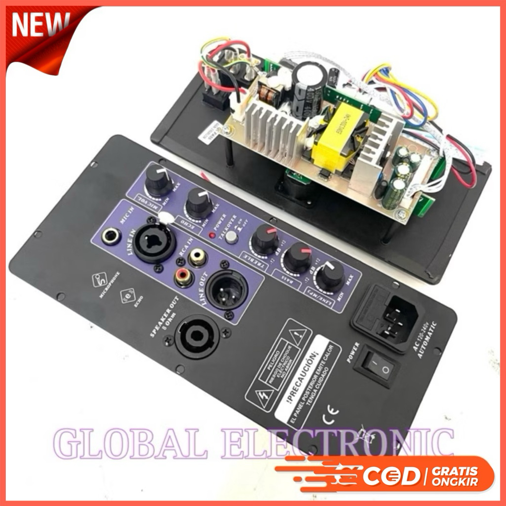 Power Kit Mesin Active Speaker 2 Way Class D 500 Watt RMS Power Kit Mini