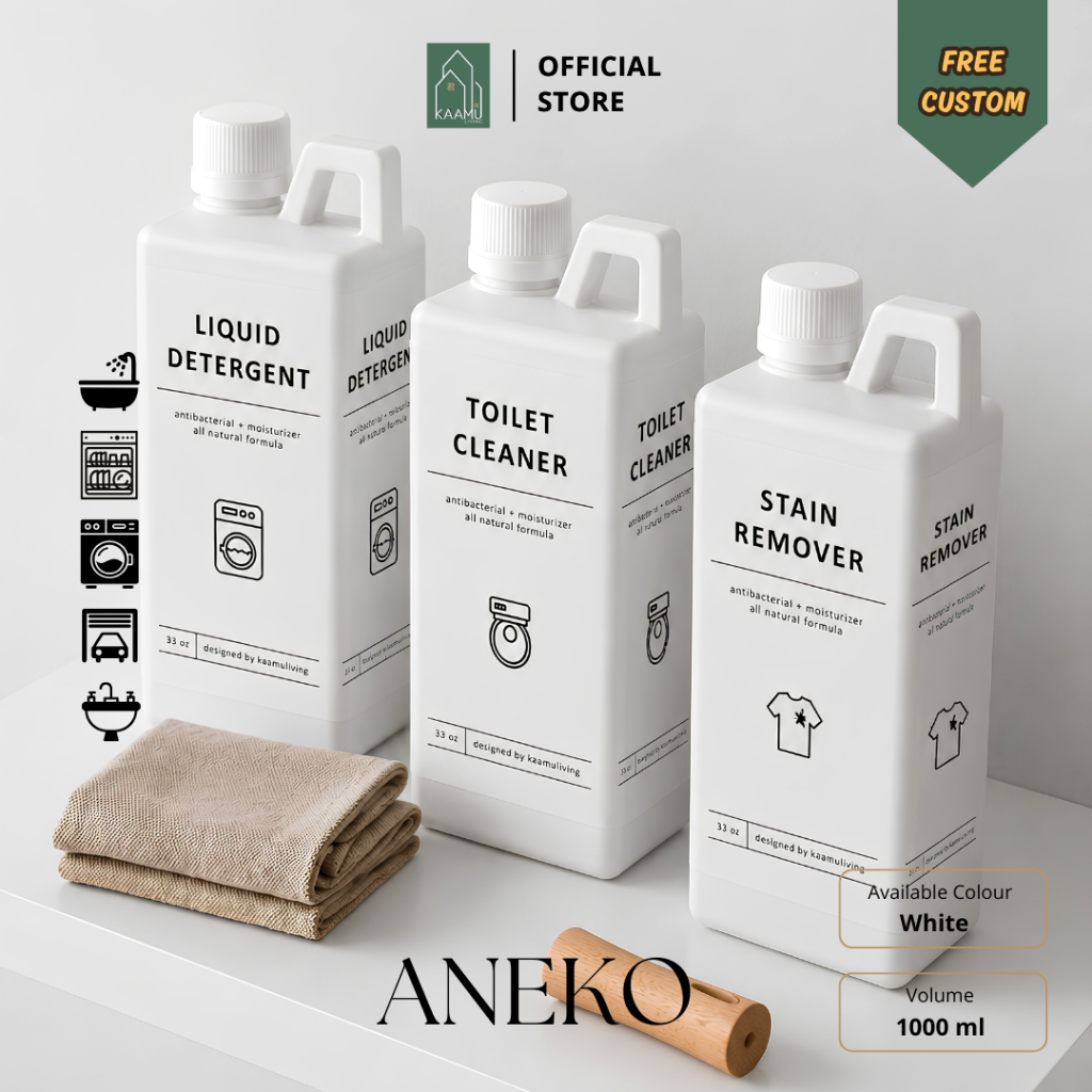 KOKORO - ANEKO | Jerigen 1L - sabun cair organizer aesthetic refill laundry cleaning / tempat cairan