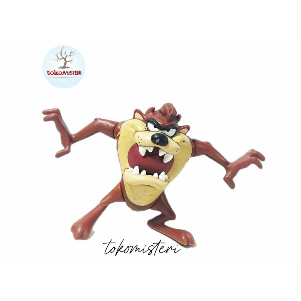 Scary Setan Tasmania Tazmanian Tazmania Taz Devil Warner Bros WB Figure Jadul Rare Toys
