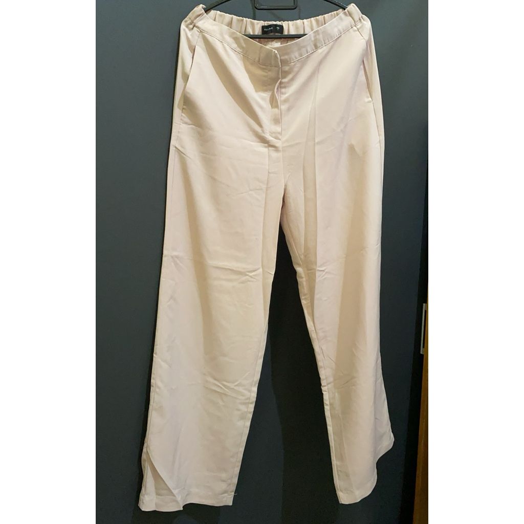 celana kulot executive L warna pink soft