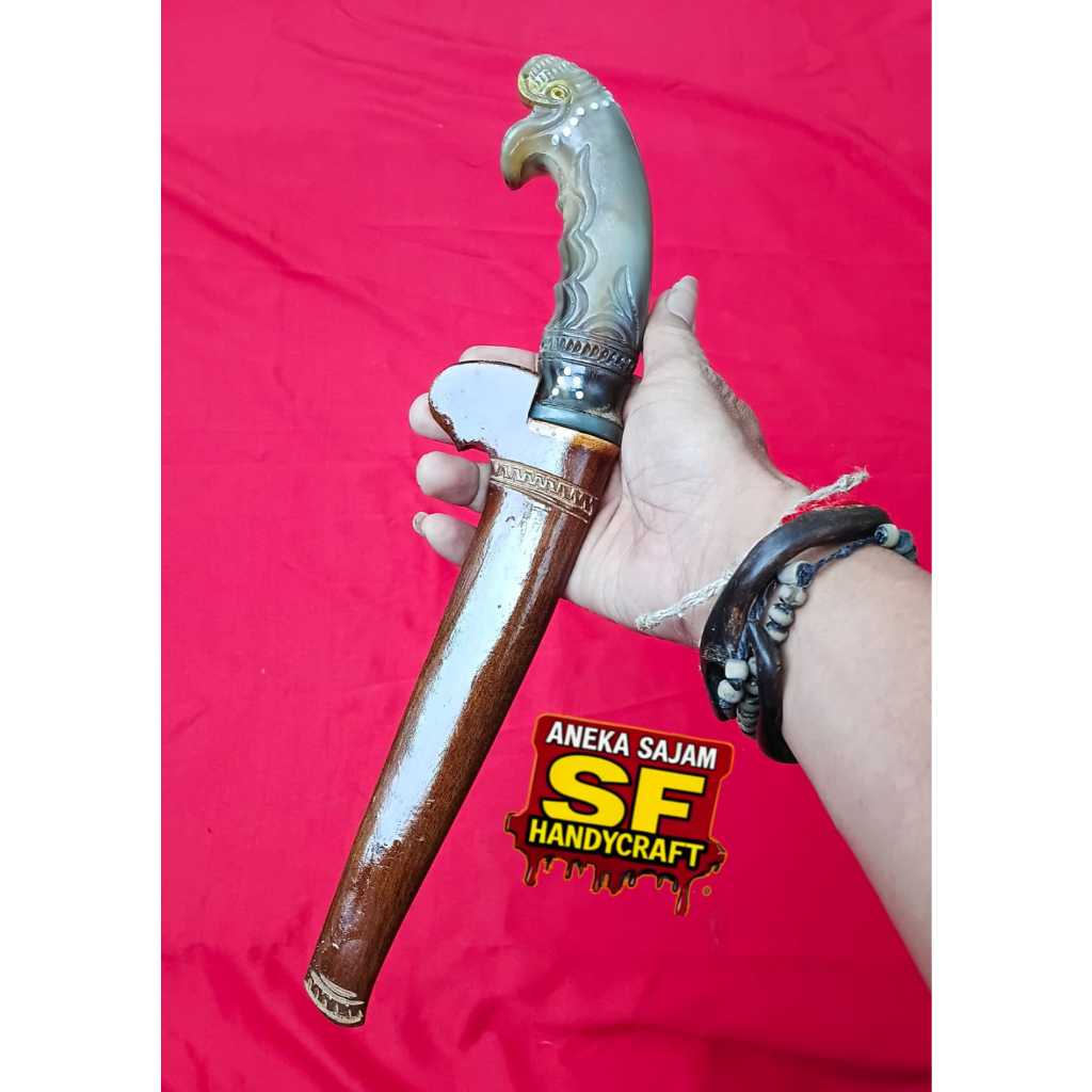 Pisau Sembelih Gagang Tanduk Bule.