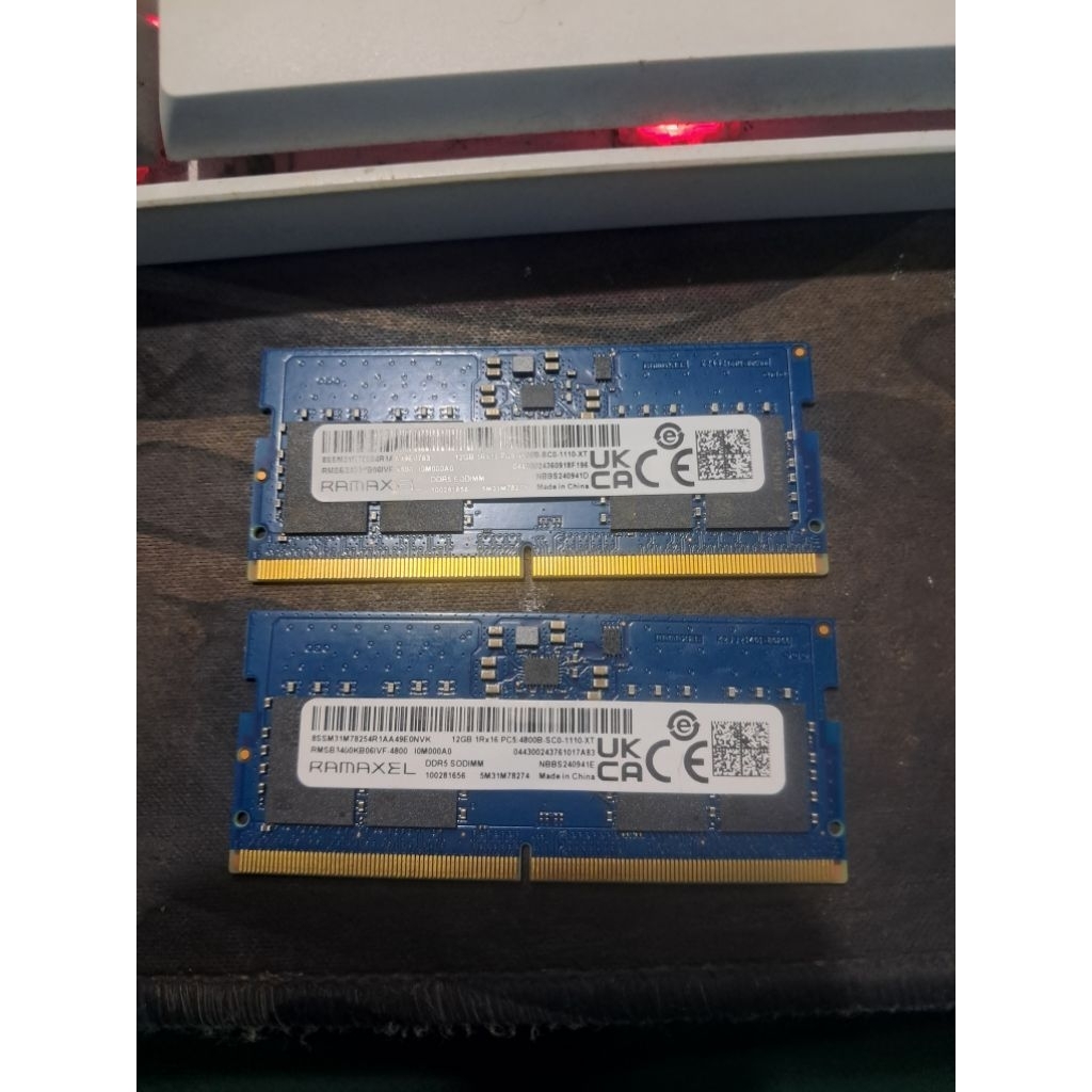 Ram Sodimm 12gb ddr5 4800mhz
