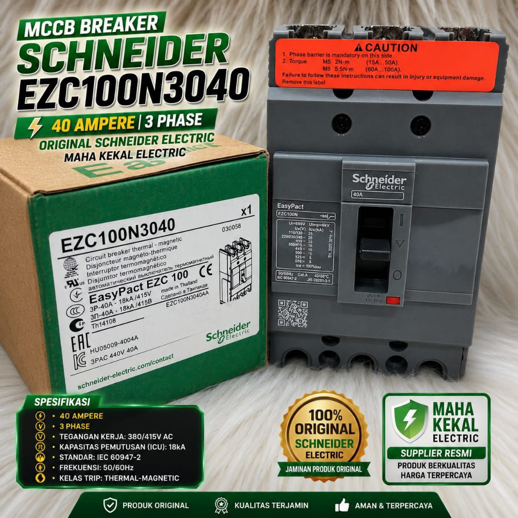 mccb breaker Schneideer. ezc100f3040 ezc100f 40a 3phase original mccb 40a breaker 40a nfb 40a mccb S