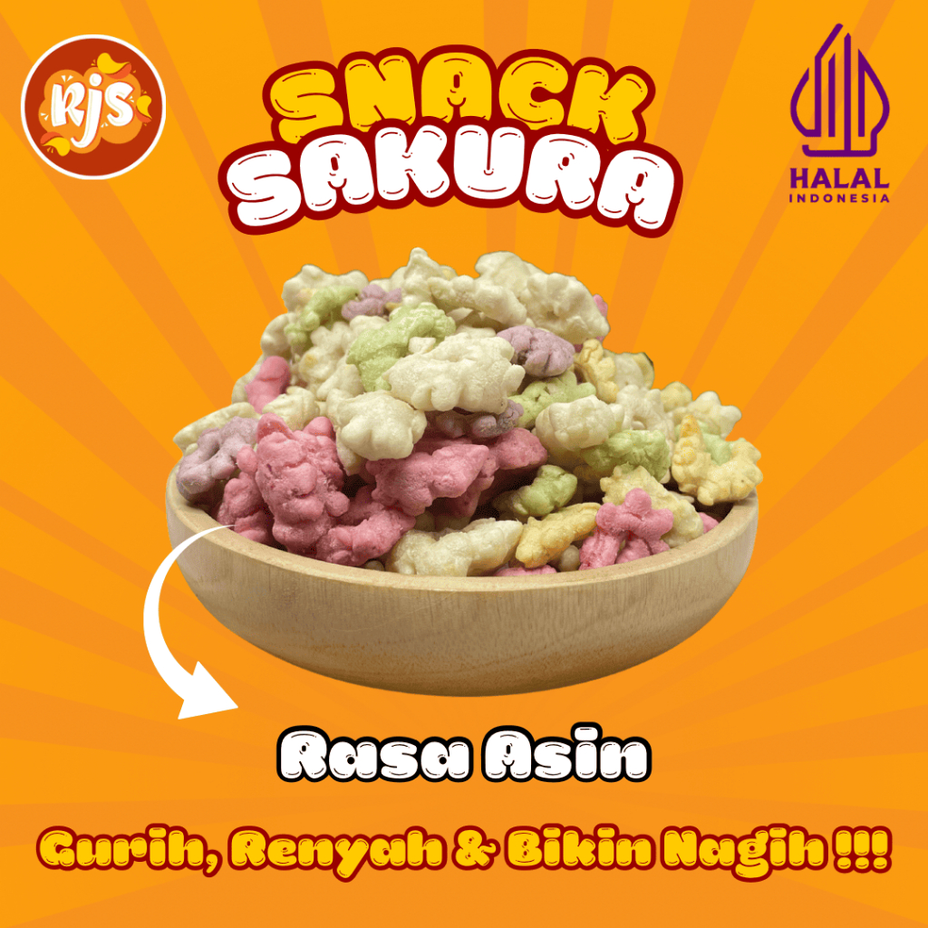 Snack Sakura Rasa Asin / Snack Jadul