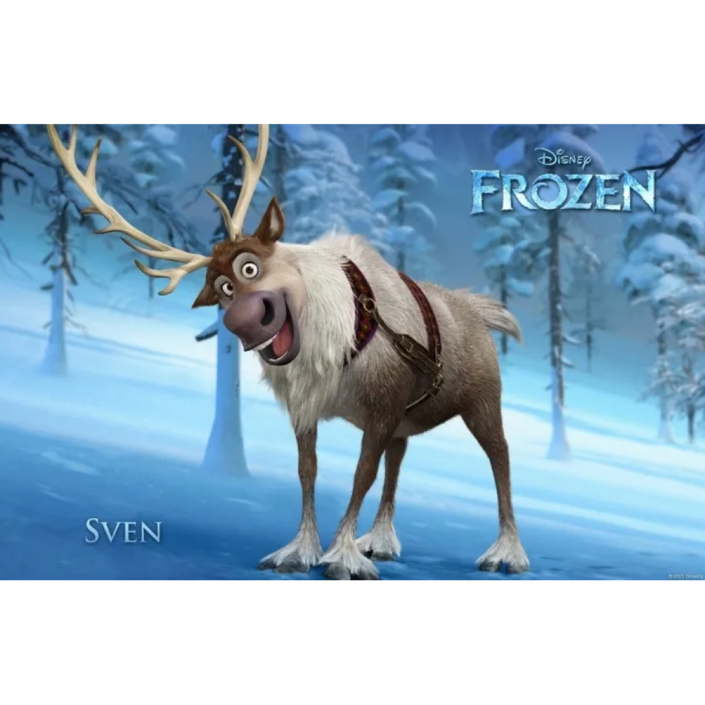 Boneka Sven the Reindeer karakter Frozen size 25cm Original / Boneka Sven Disney Frozen / Boneka Sve