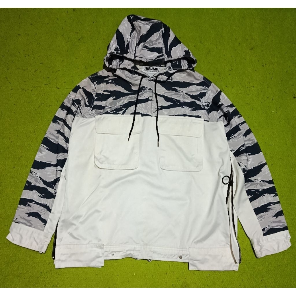 MMIC TIGER STRIP CAGOULE JACKET