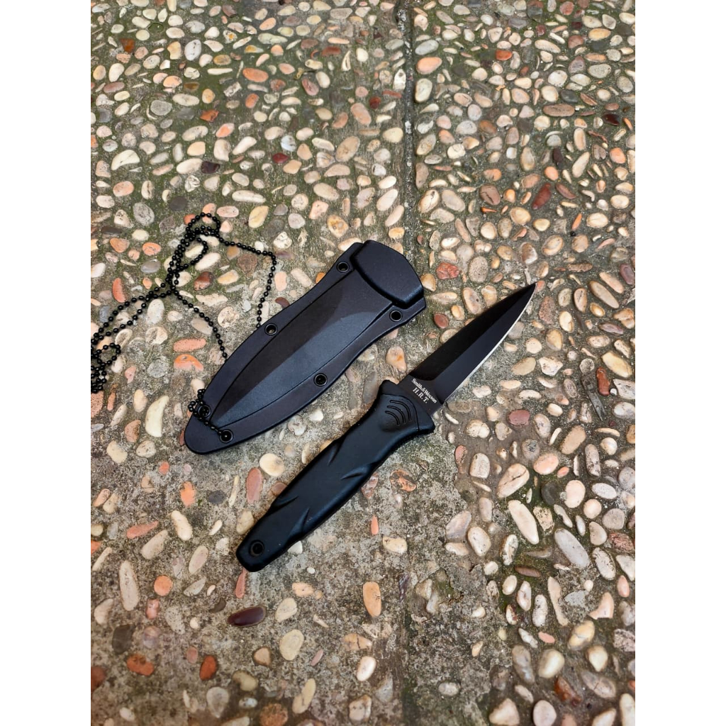 Pisau Survival Smith Welsson Kalung Camping Outdoor Bushcraft Import
