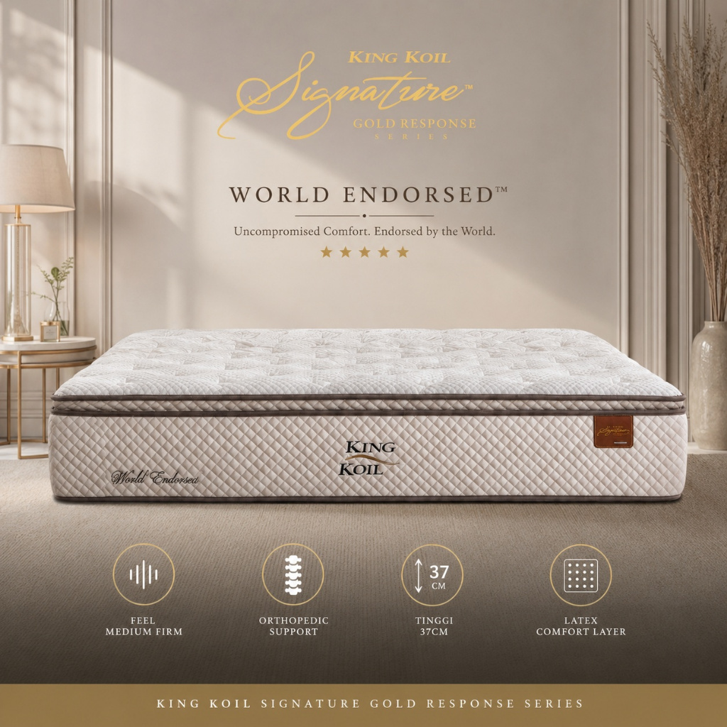 mattress matras kasur king koil world endorsed