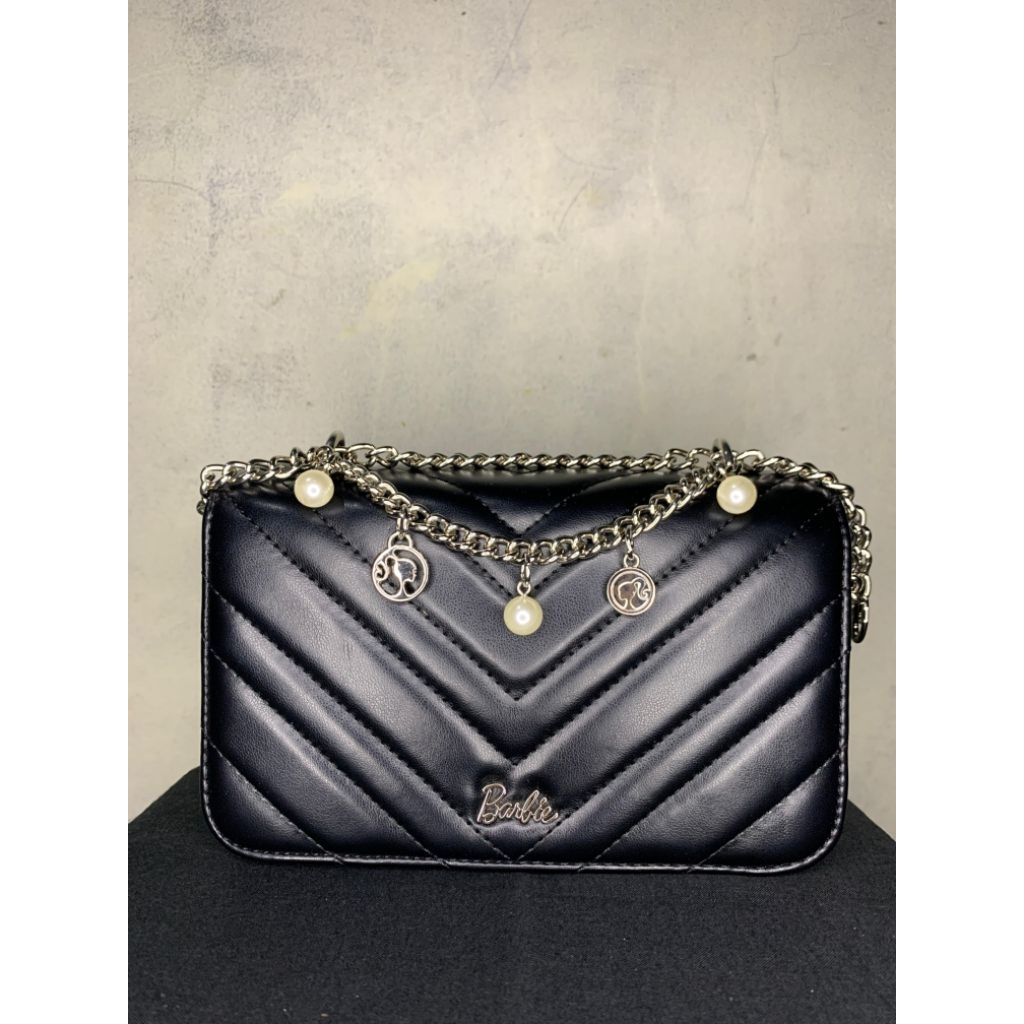 Preloved Tas Barbie Guzzel Hitam Selempang