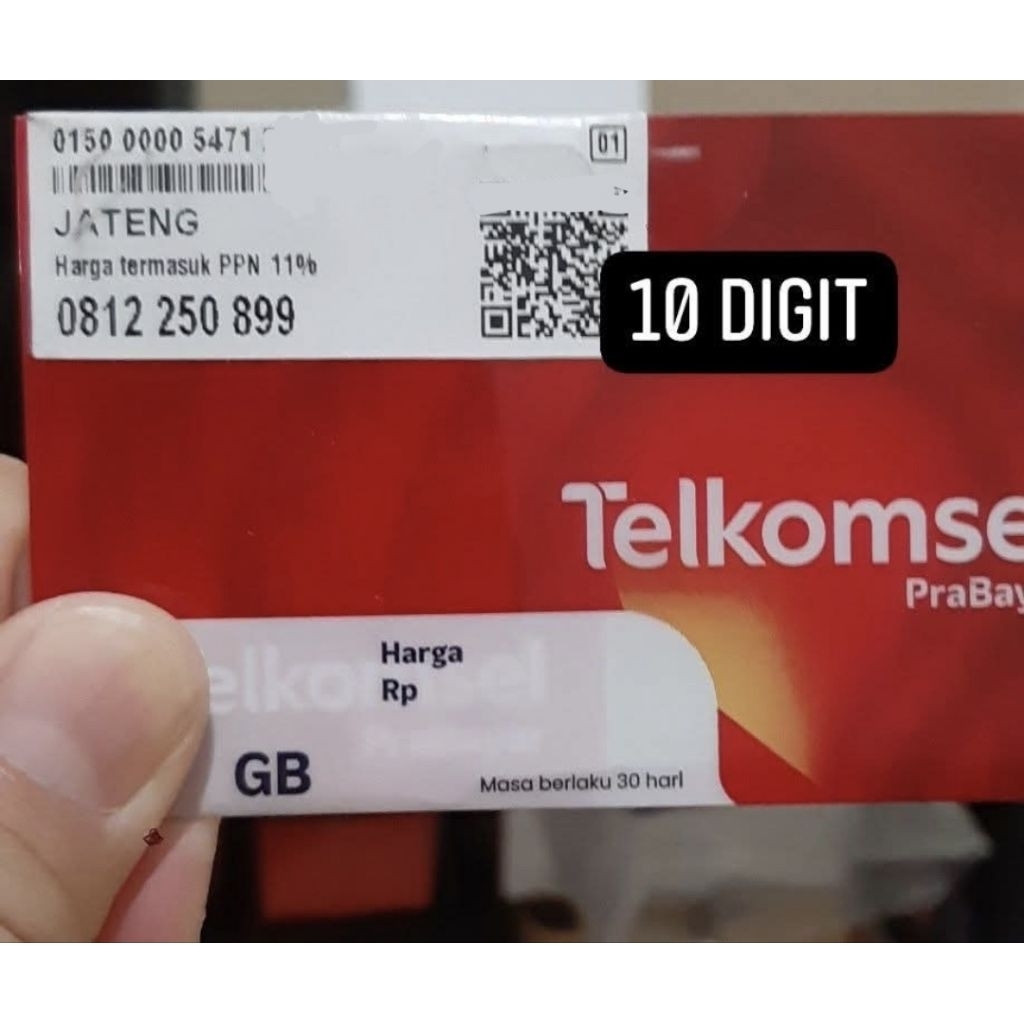 Kartu Perdana Cantik 10 Digit
