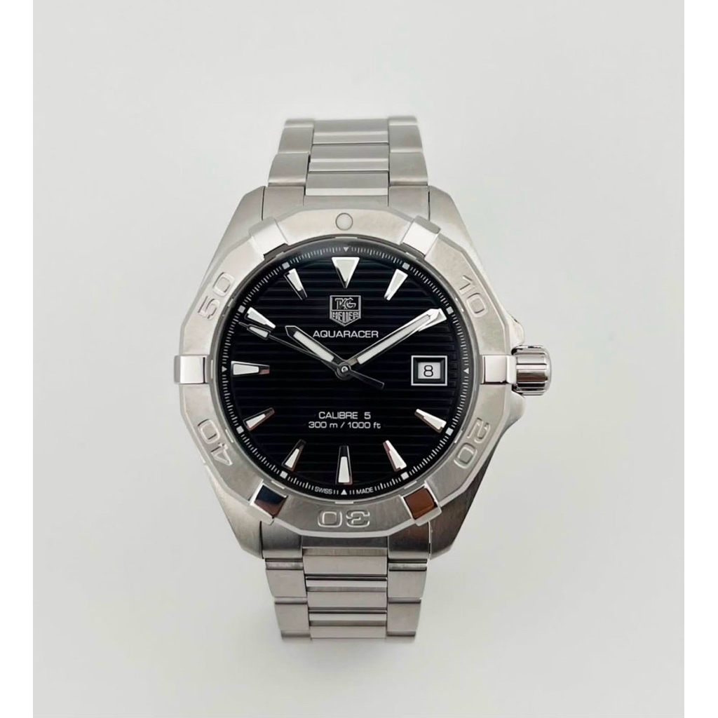 TAG Heur Aquaracer 300 Meter Black Dial Calibre 5 Ref. WAY2111 Automatic Movement  Full Original Ver