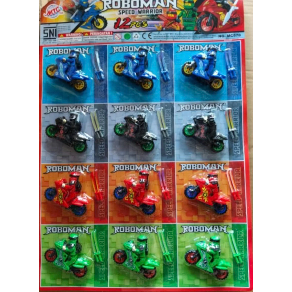 MAINAN NINJA MOTOR ANAK ANAK LEMBARAN ISI12