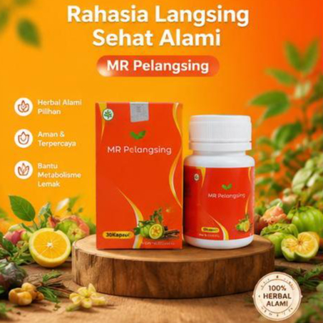 Pelangsing Mr Original (BPOM) Khasiat Menurunkan Berat Tubuh Mr.Pelangsing / obat penurun berat bada