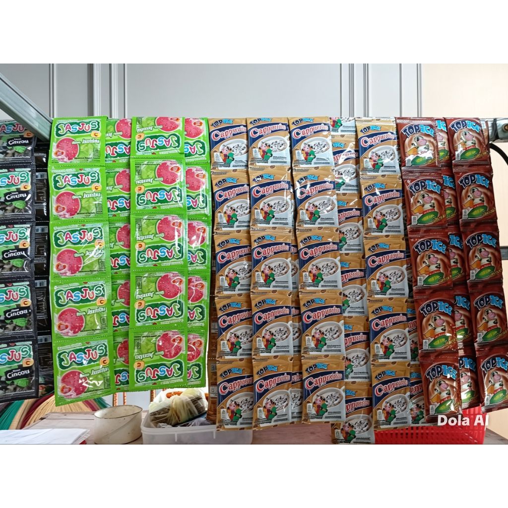 Jasjus 1 pak isi 5 renceng harga sama walupun di mix