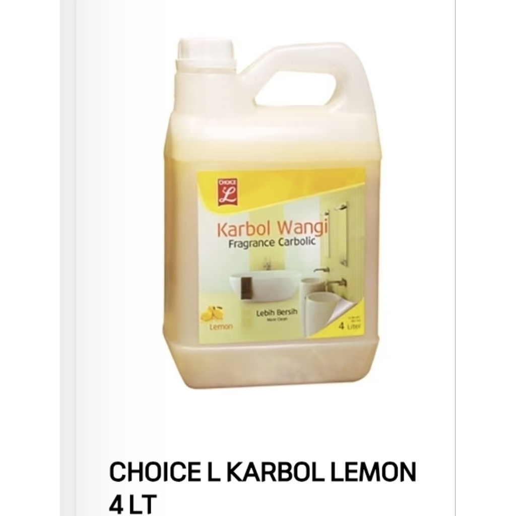 CHOICE L KARBOL LEMON 4 LT drigen