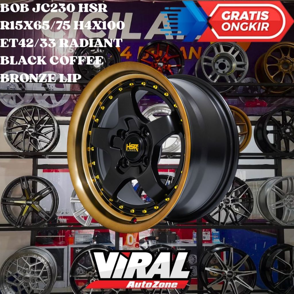 pelek celong ring 15 velg hsr bob agya, ayla, sigra, accent, avega