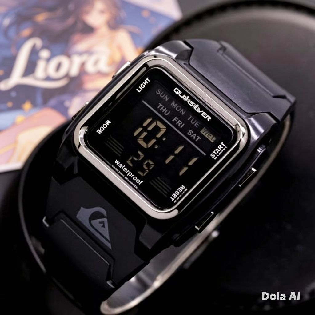 Jam Tangan Pria Quiksilver 511 Tactical Anti Air dengan Fitur Alarm - Hijau