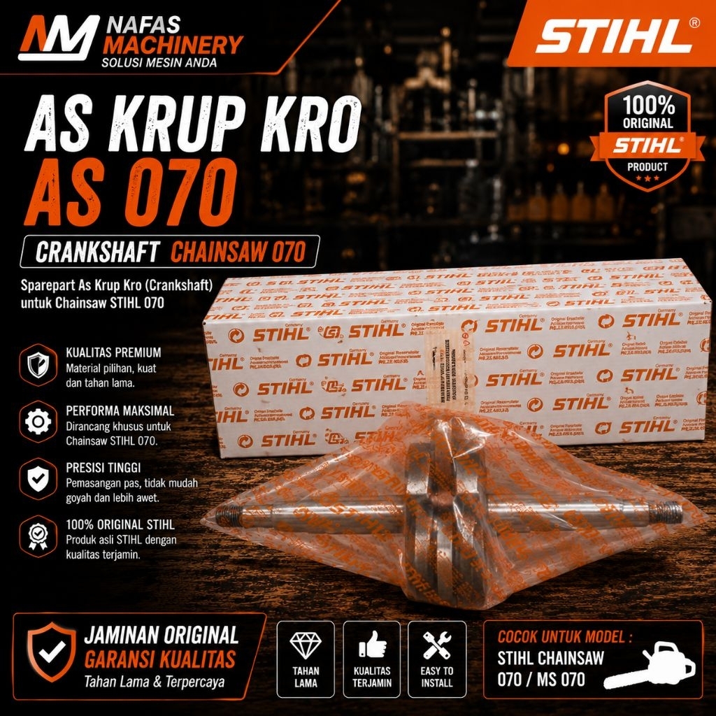 as krup kro as 070 crankshaft chainsaw 070